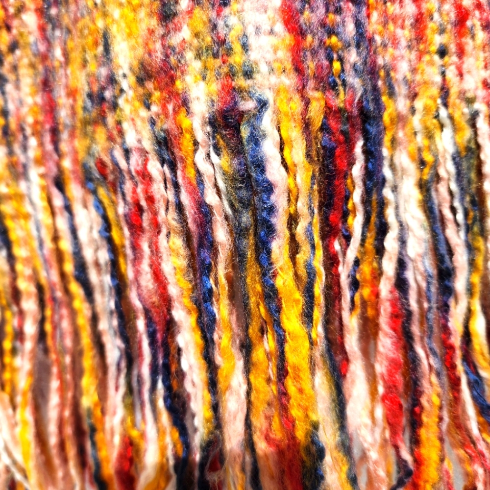 H&M Acrylic WARM Scarf Fringe 6" Long each end, 79" long, thick not heavy though